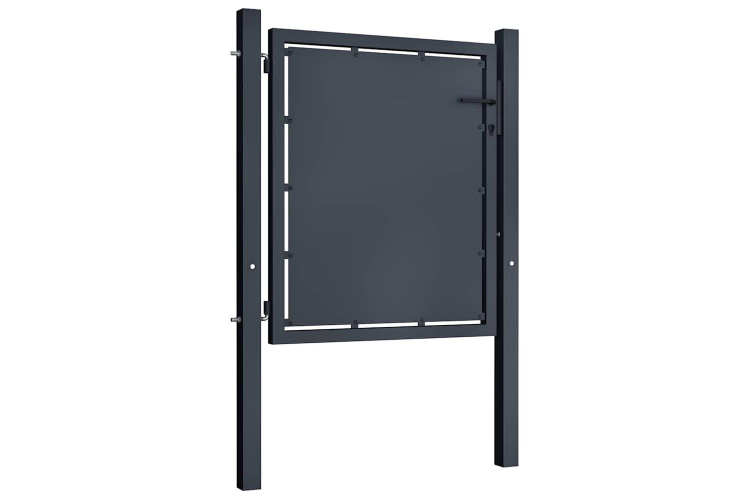 vidaXL 144517 Garden Gate Steel 100x75cm Anthracite-2