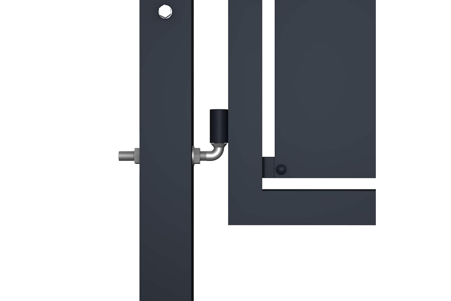 vidaXL 144517 Garden Gate Steel 100x75cm Anthracite-3