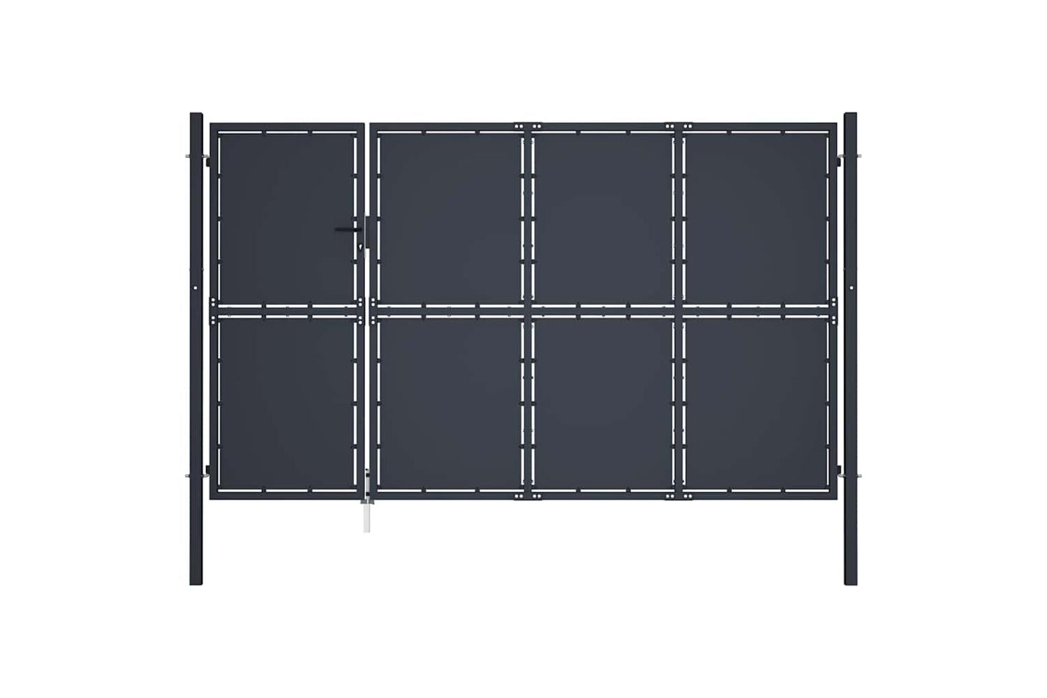 vidaXL 144539 Garden Gate Steel 350x175cm Anthracite