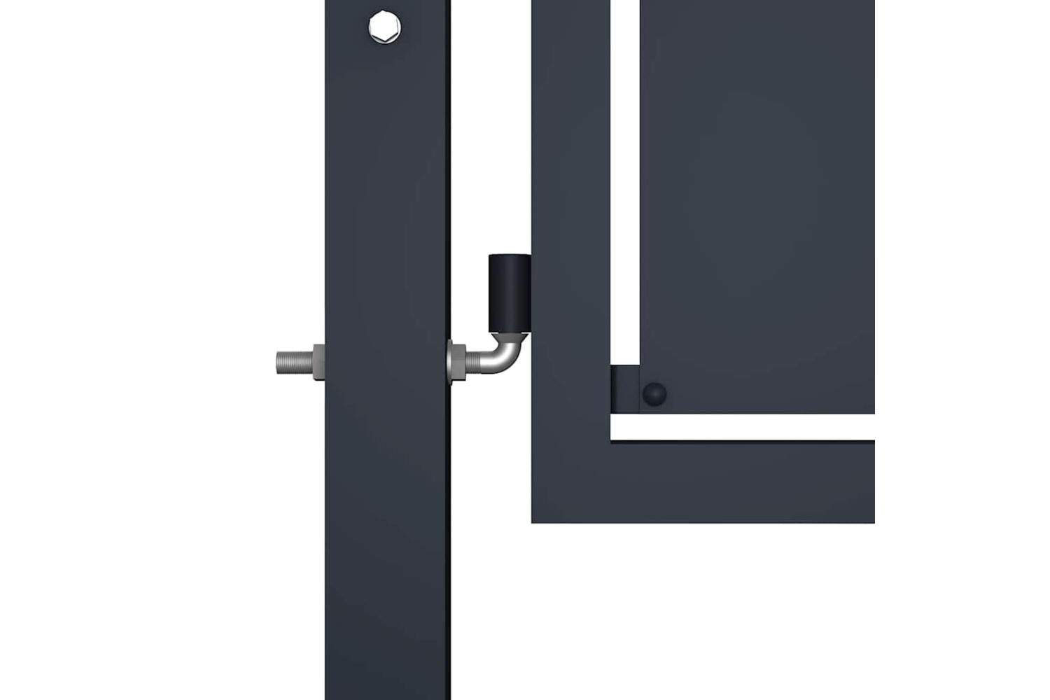 vidaXL 144539 Garden Gate Steel 350x175cm Anthracite-3