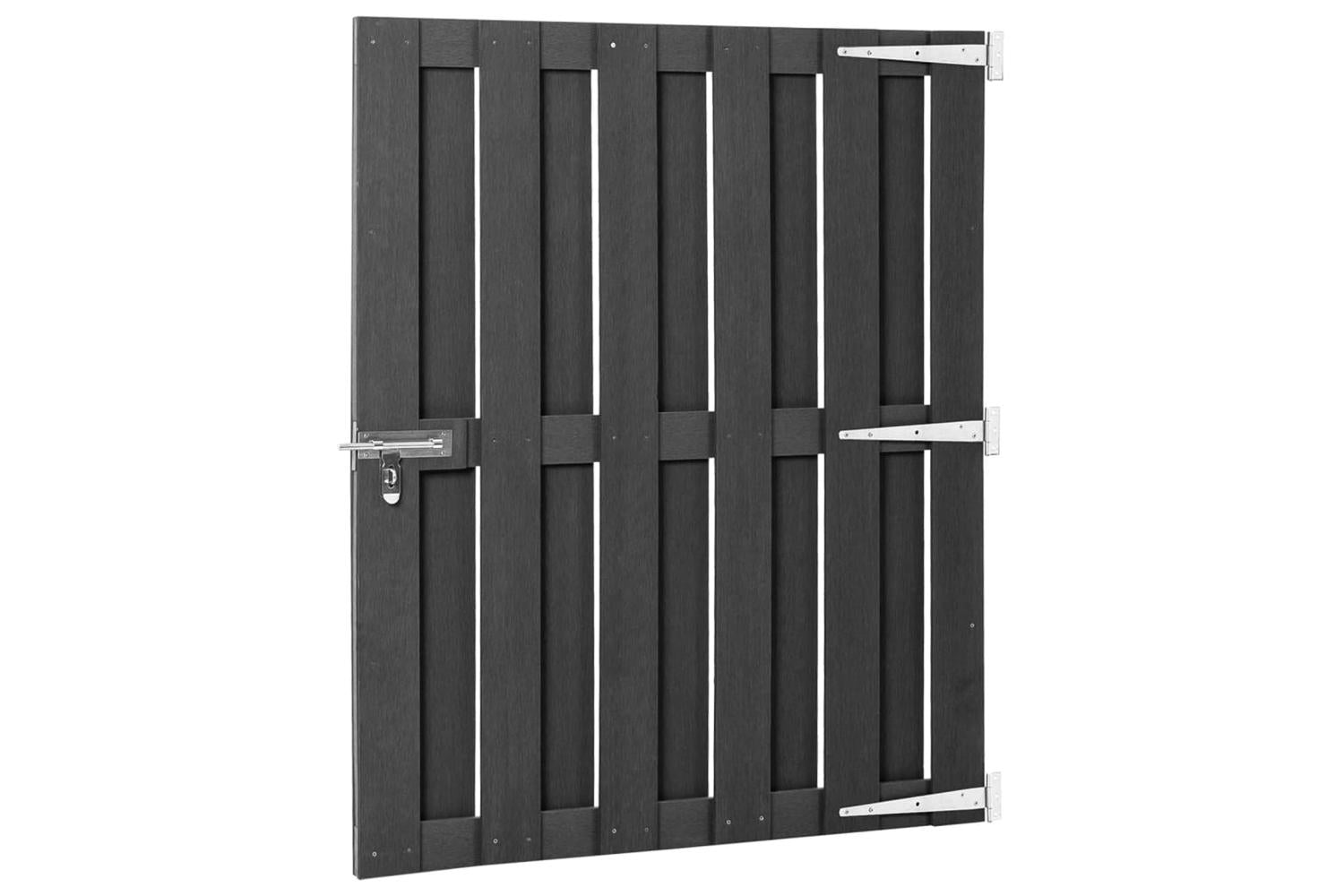 vidaXL 318103 Garden Gate Wpc 100x112cm Grey-3