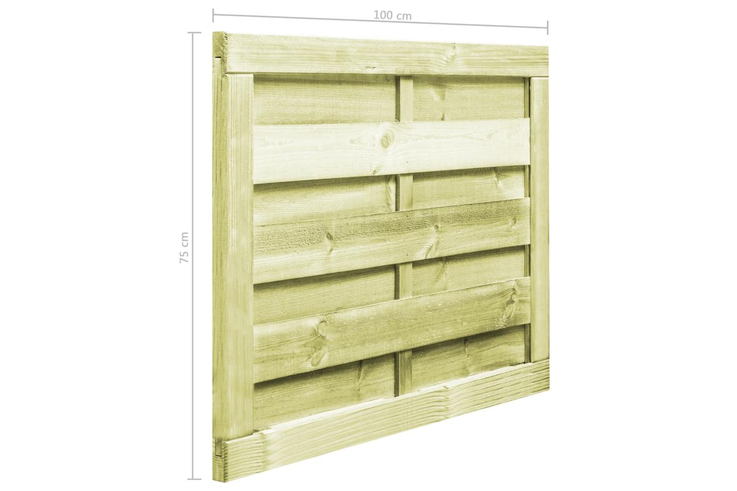 vidaXL 45314 Garden Gate Impregnated Pinewood 100x75cm Green-6