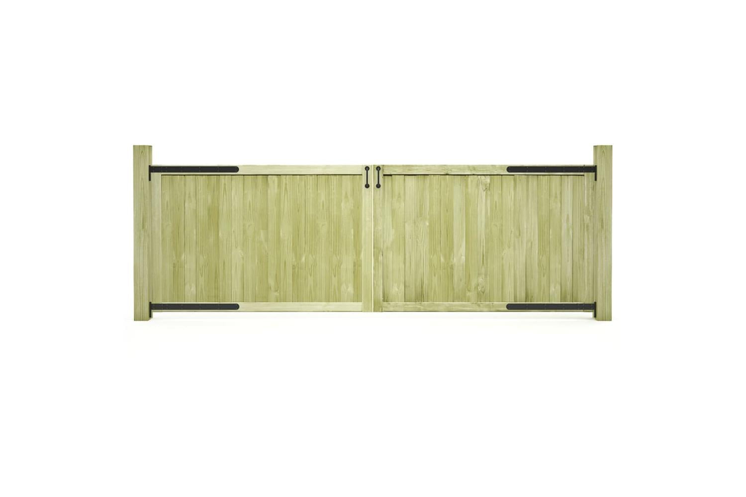 vidaXL 45339 Garden Gates 2 Pcs Impregnated Pinewood 300x100cm