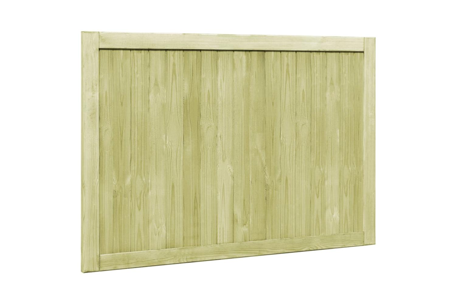 vidaXL 45339 Garden Gates 2 Pcs Impregnated Pinewood 300x100cm-4