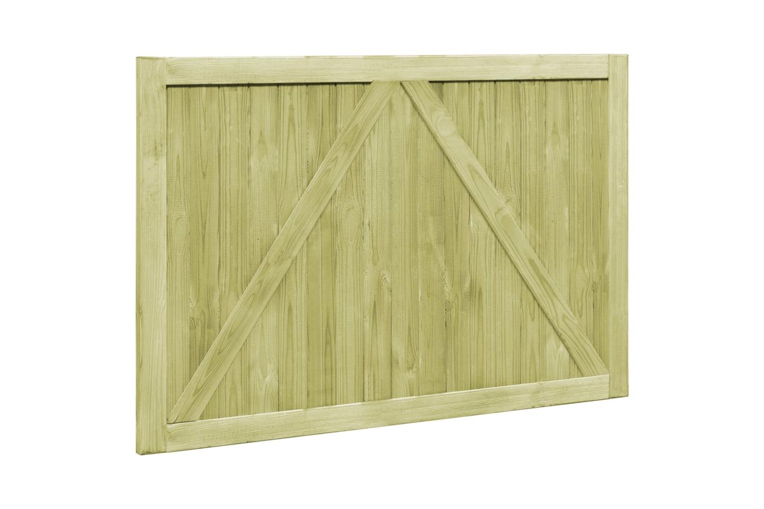 vidaXL 45339 Garden Gates 2 Pcs Impregnated Pinewood 300x100cm-5