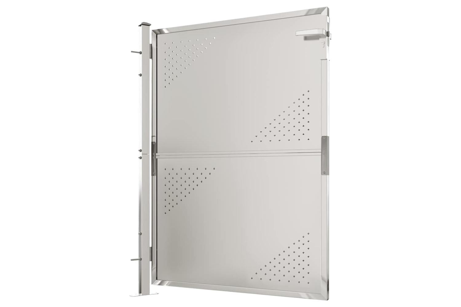 Vidaxl Garden Gate 100x125 Cm Stainless Steel-4