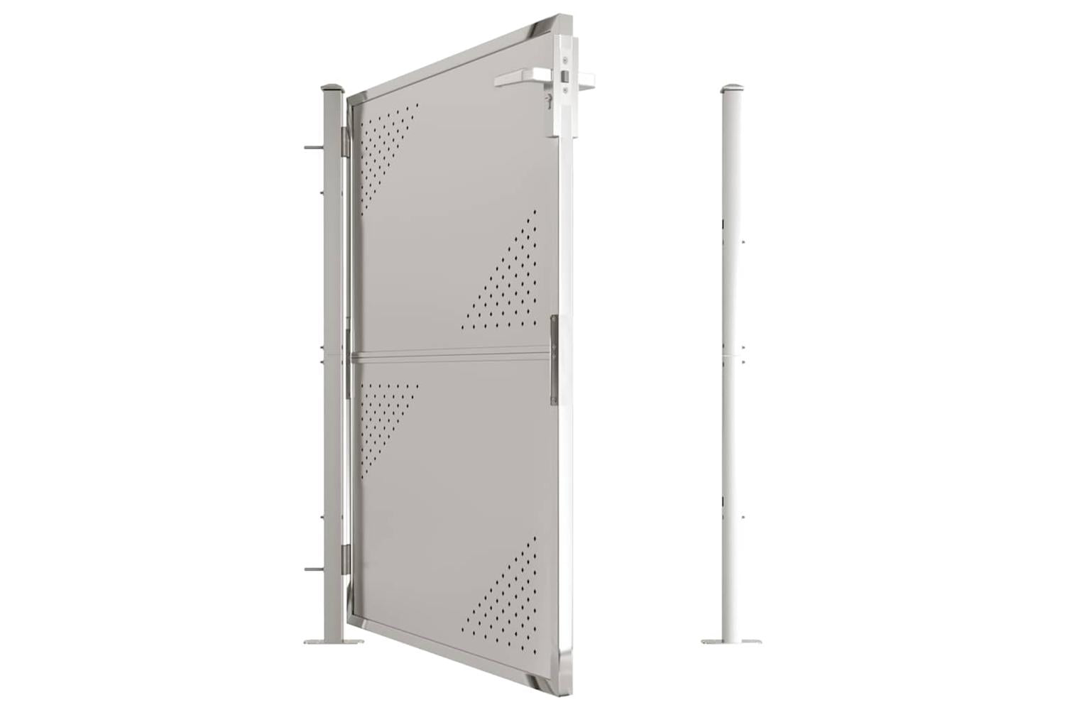 Vidaxl Garden Gate 100x125 Cm Stainless Steel-5