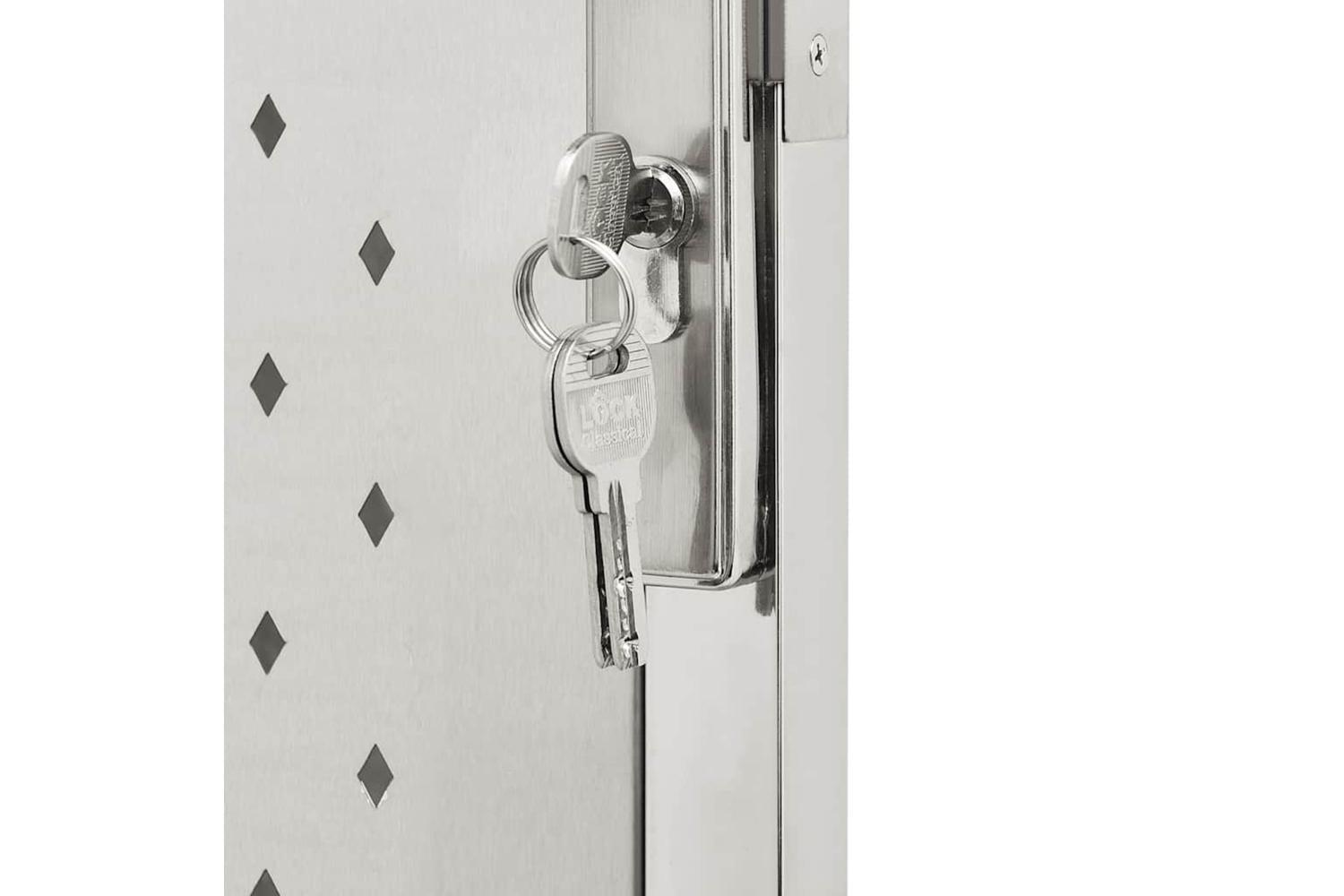 Vidaxl Garden Gate 100x125 Cm Stainless Steel-6