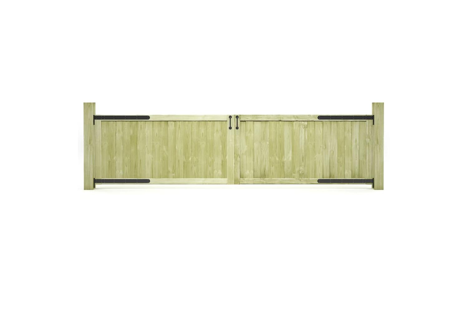 vidaXL 45338 Garden Gates 2 Pcs Impregnated Pinewood 300x75cm