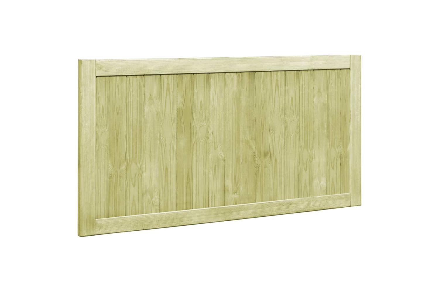 vidaXL 45338 Garden Gates 2 Pcs Impregnated Pinewood 300x75cm-4