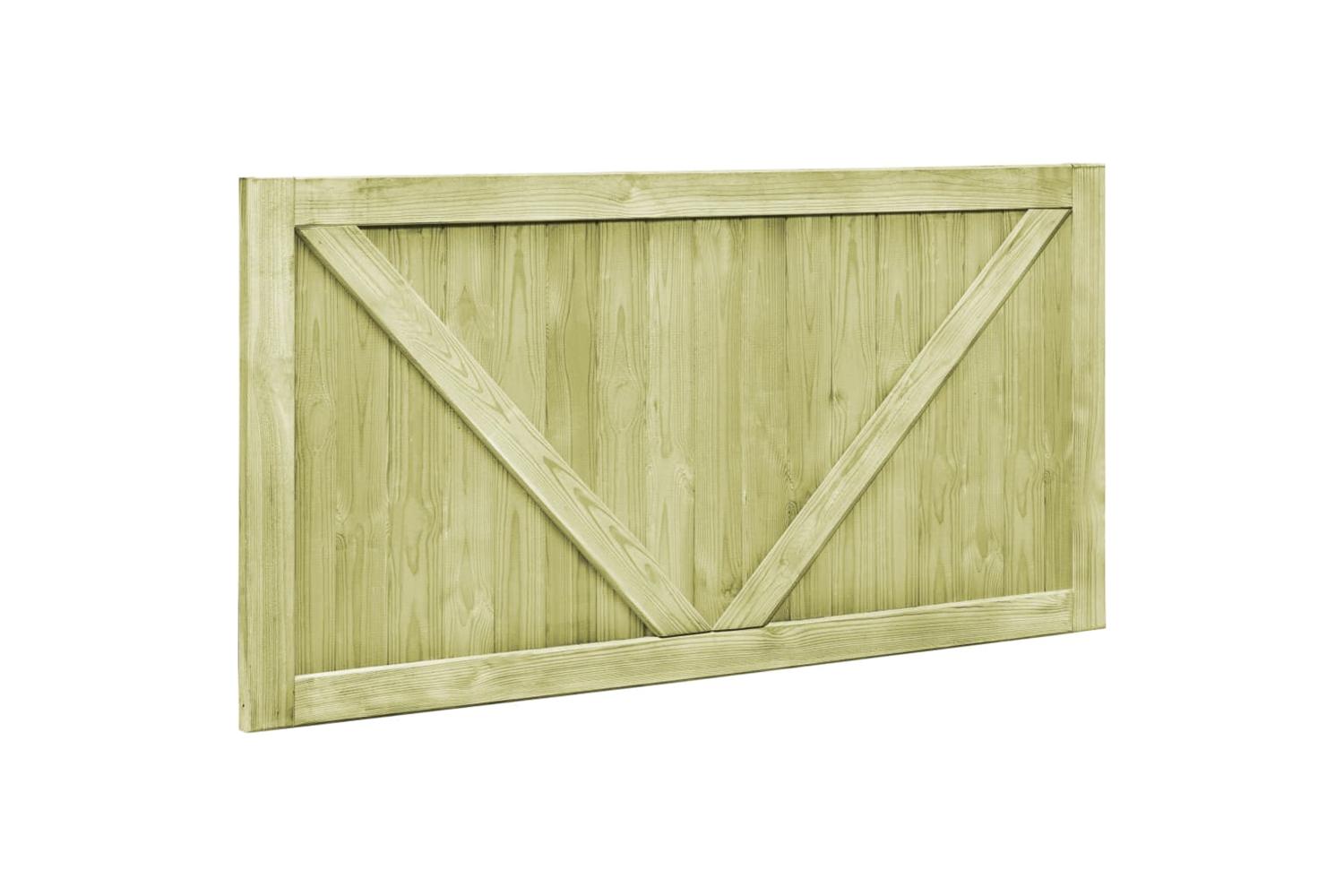 vidaXL 45338 Garden Gates 2 Pcs Impregnated Pinewood 300x75cm-5