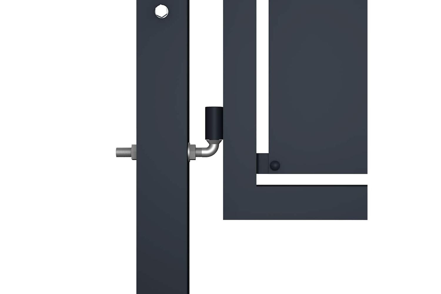 vidaXL 144525 Garden Gate Steel 300x125cm Anthracite-3
