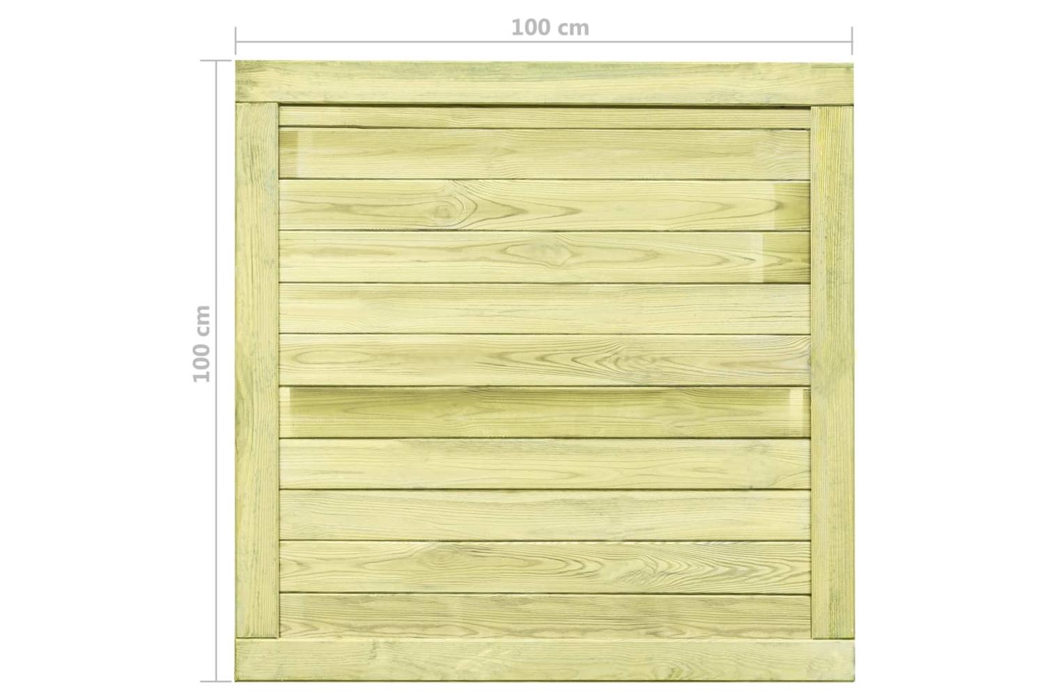 vidaXL 45333 Garden Gate Impregnated Pinewood 100x100cm-7