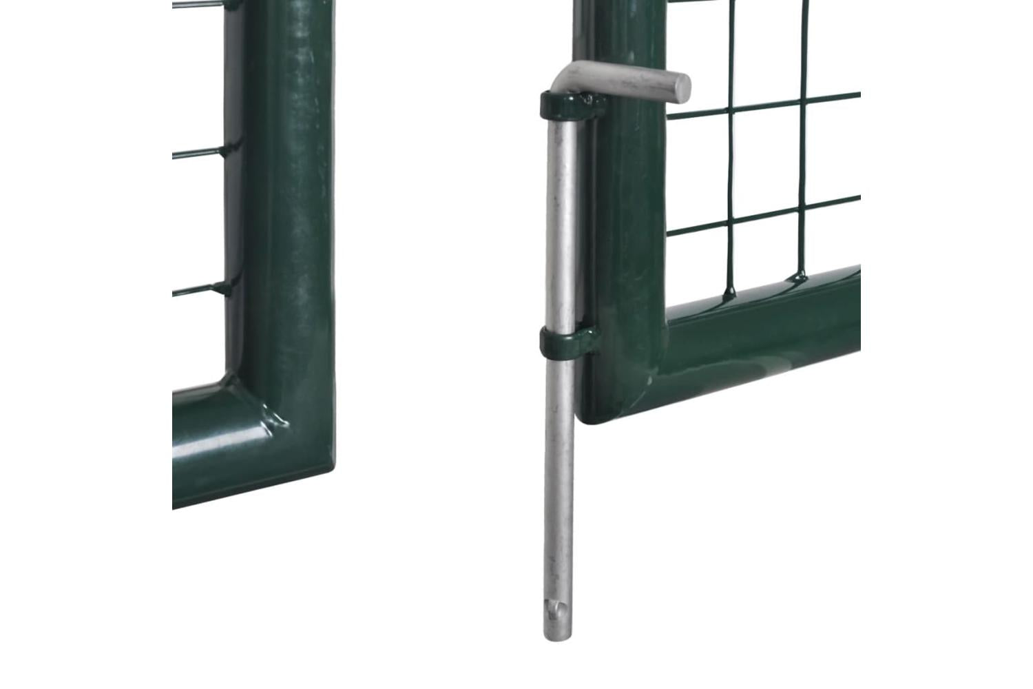 Vidaxl 142025 Double Door Fence Gate Powder-coated Steel-6
