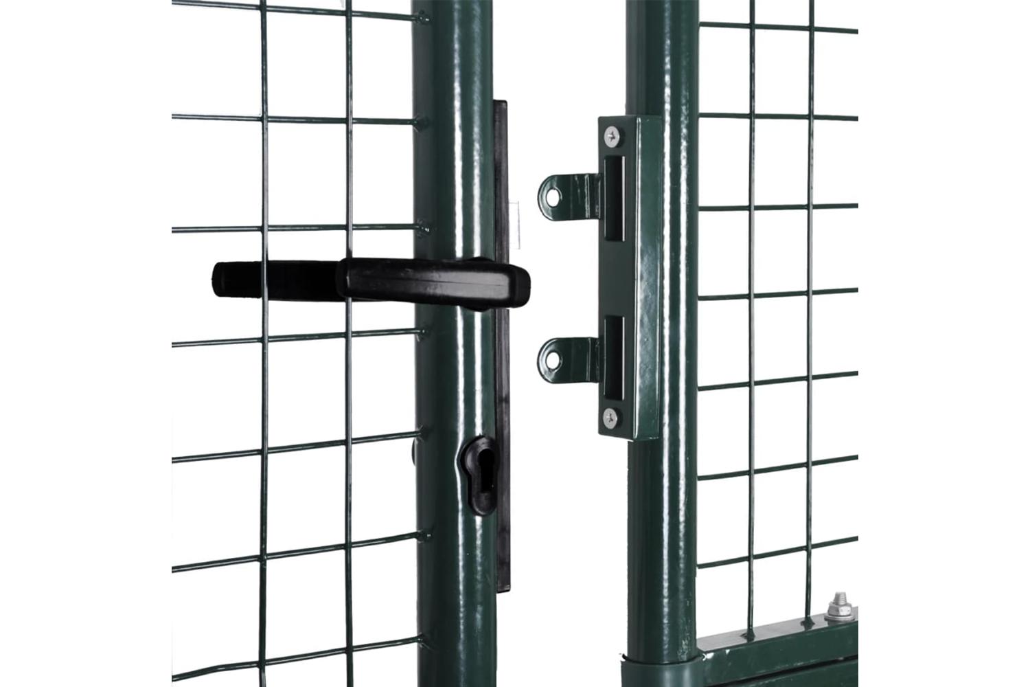Vidaxl 142025 Double Door Fence Gate Powder-coated Steel-9