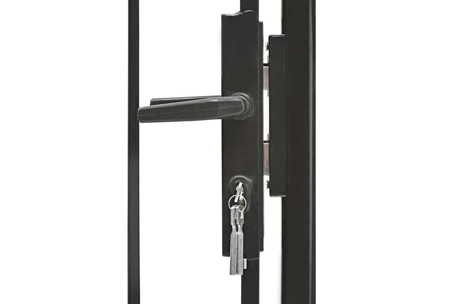 Vidaxl 143060 Garden Gate Steel 1x2 M Black-3