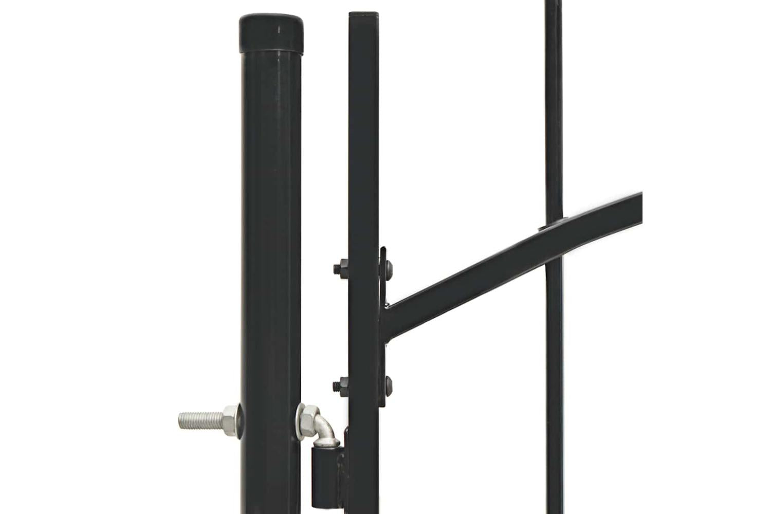 Vidaxl 143060 Garden Gate Steel 1x2 M Black-4