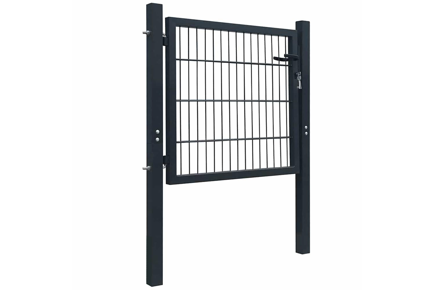 vidaXL 141740 2d Fence Gate (single) Anthracite Grey 106 X 130cm-2