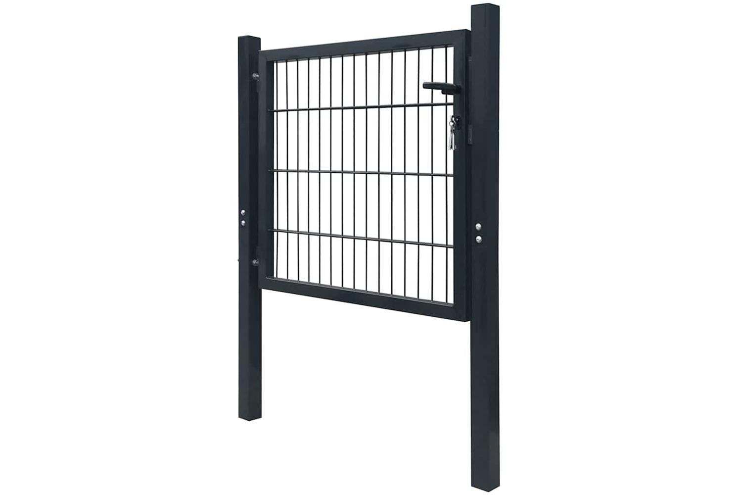 vidaXL 141740 2d Fence Gate (single) Anthracite Grey 106 X 130cm-3