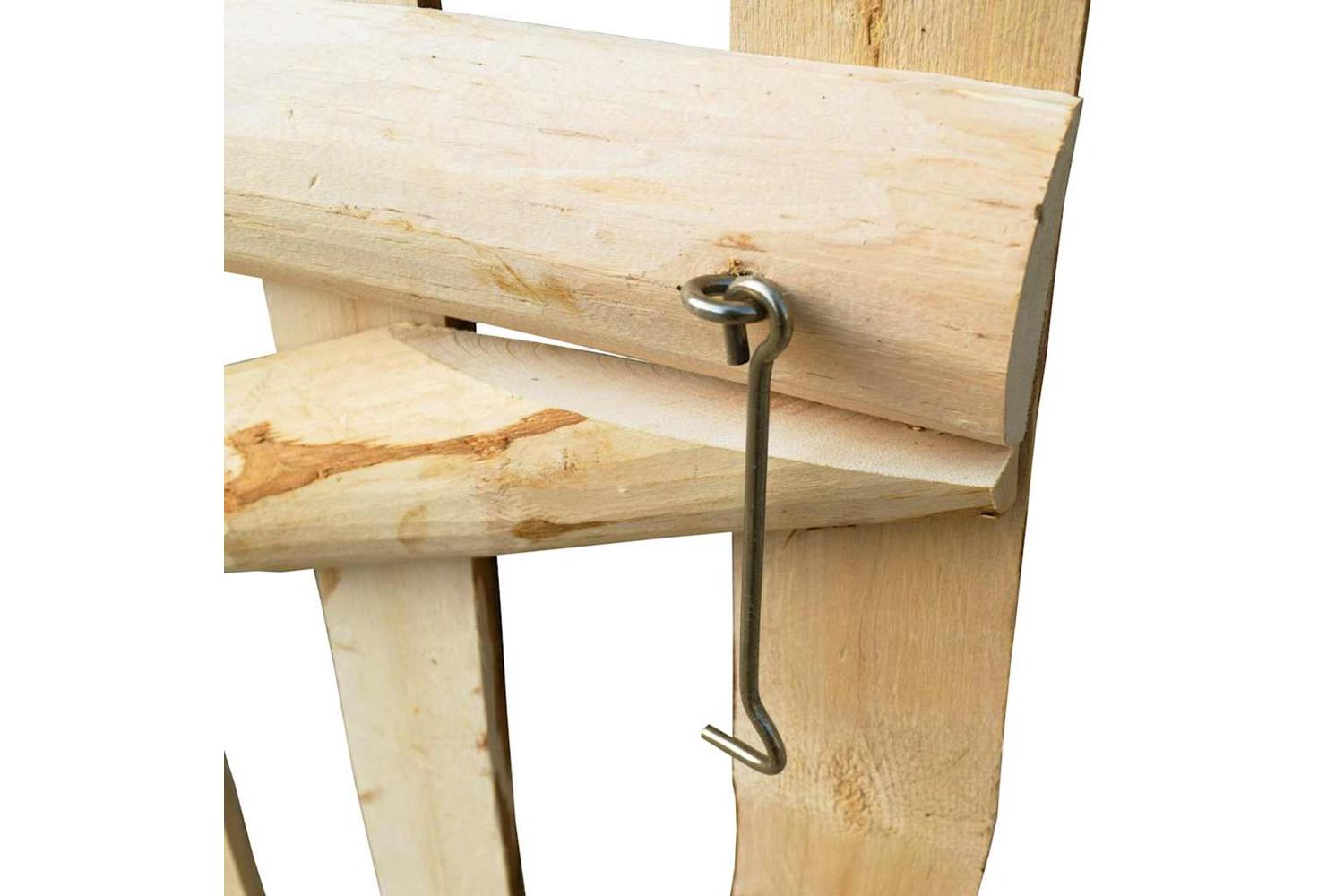 vidaXL 142590 Single Fence Gate Hazel Wood 100x90cm-5