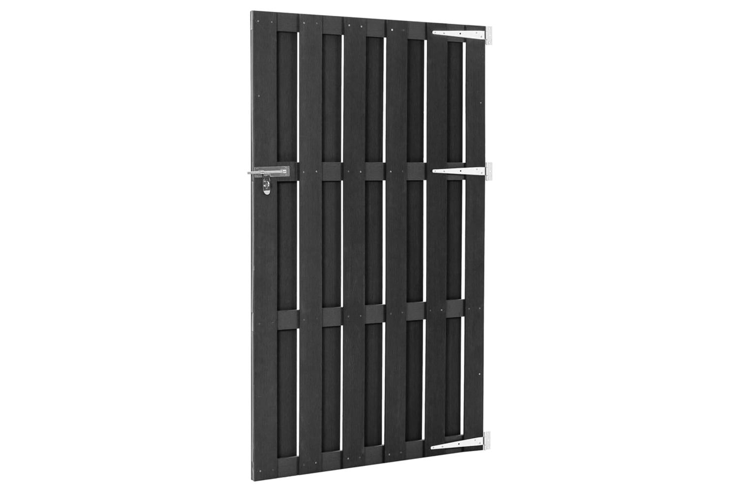 vidaXL 318105 Garden Gate Wpc 100x180cm Grey-3