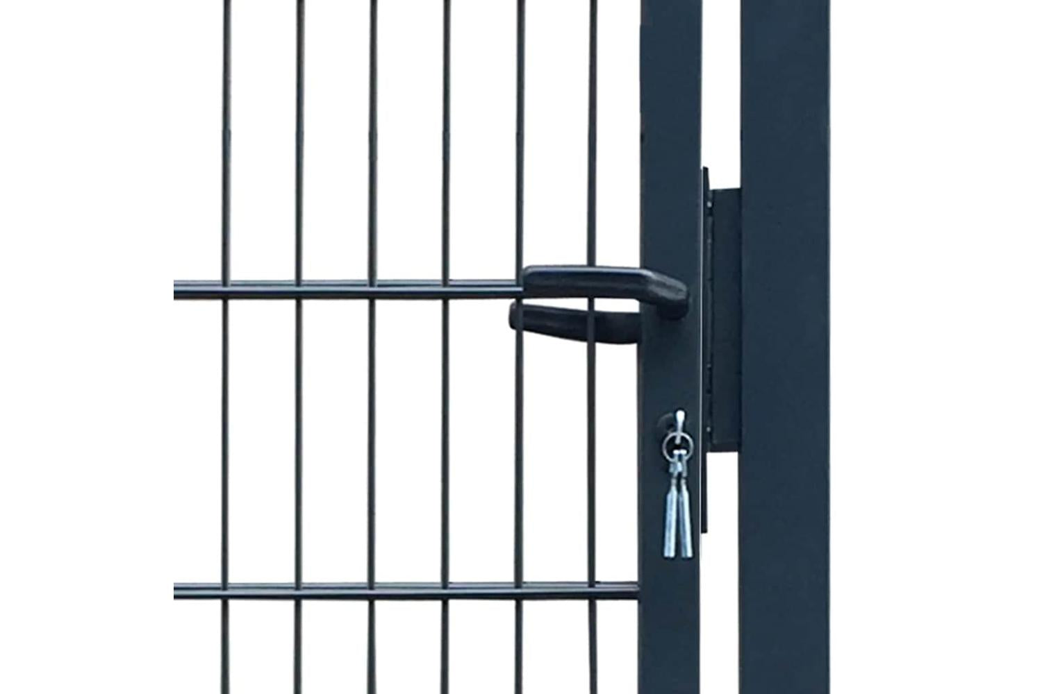 vidaXL 141742 2d Fence Gate (single) Anthracite Grey 106 X 170cm-4