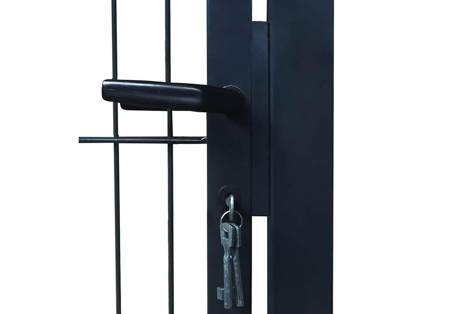 vidaXL 141742 2d Fence Gate (single) Anthracite Grey 106 X 170cm-6