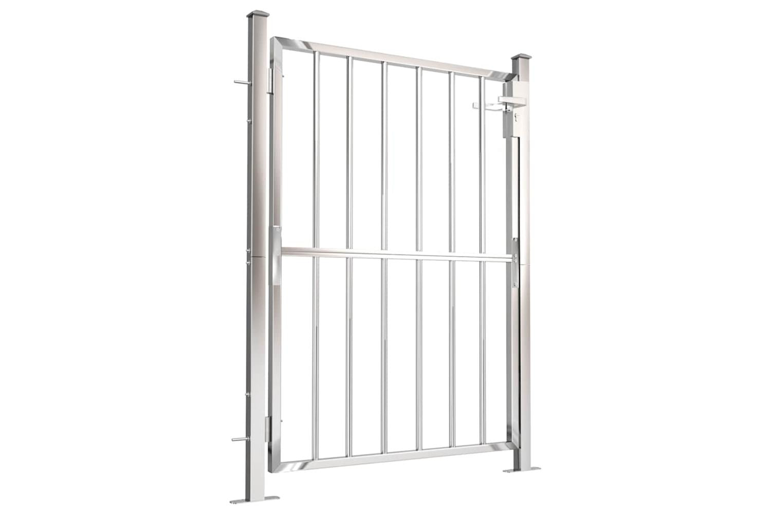 Vidaxl Garden Gate 100x125 Cm Stainless Steel-2