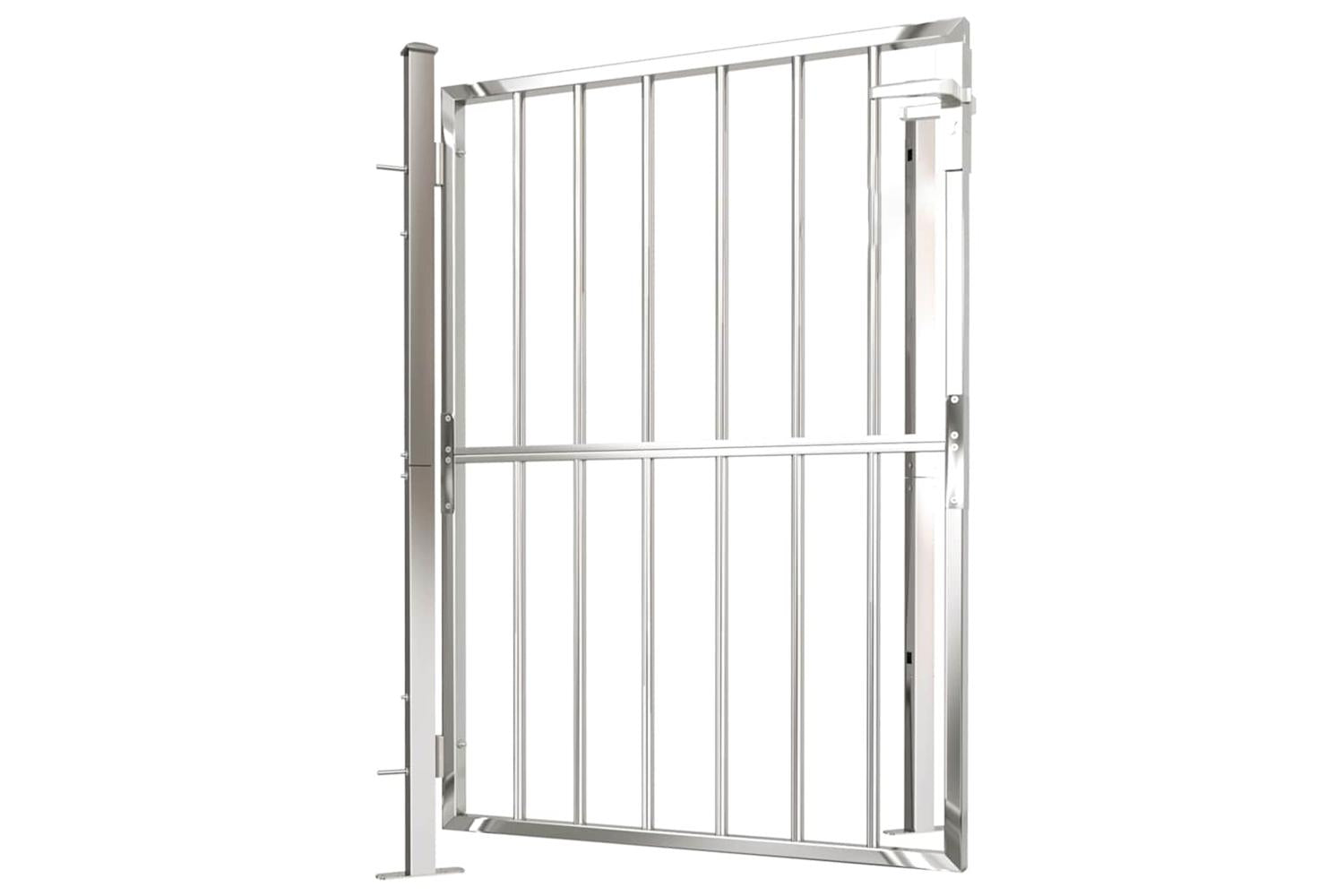 Vidaxl Garden Gate 100x125 Cm Stainless Steel-4