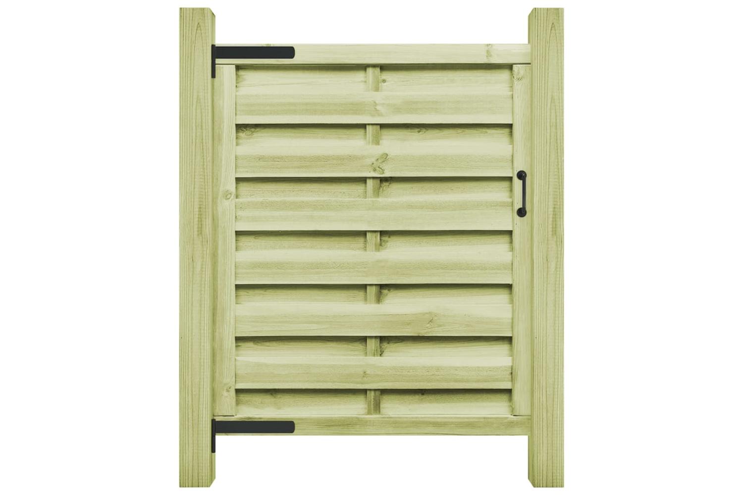 vidaXL 45316 Garden Gate Impregnated Pinewood 100x125cm Green-2
