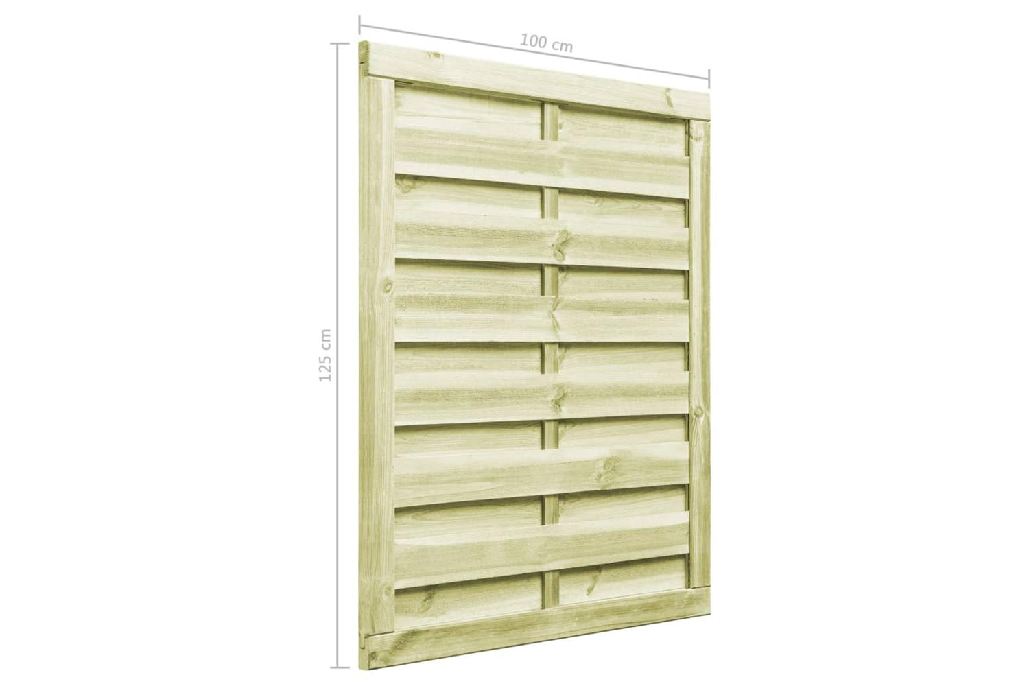 vidaXL 45316 Garden Gate Impregnated Pinewood 100x125cm Green-6