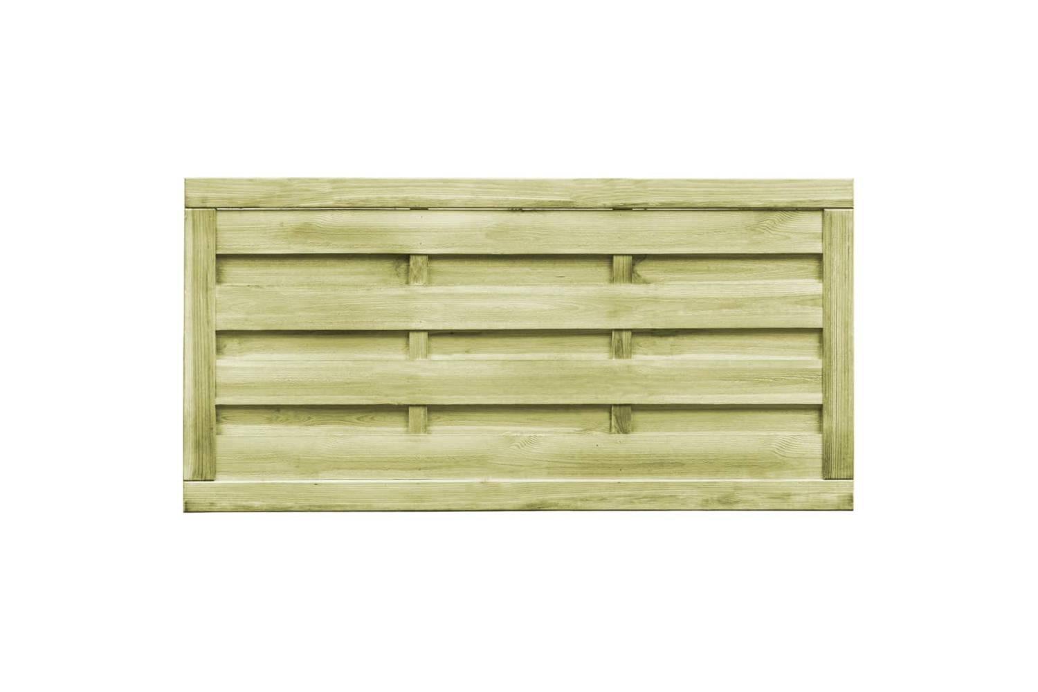 vidaXL 45320 Garden Gates 2 Pcs Impregnated Pinewood 150x75cm Green-4