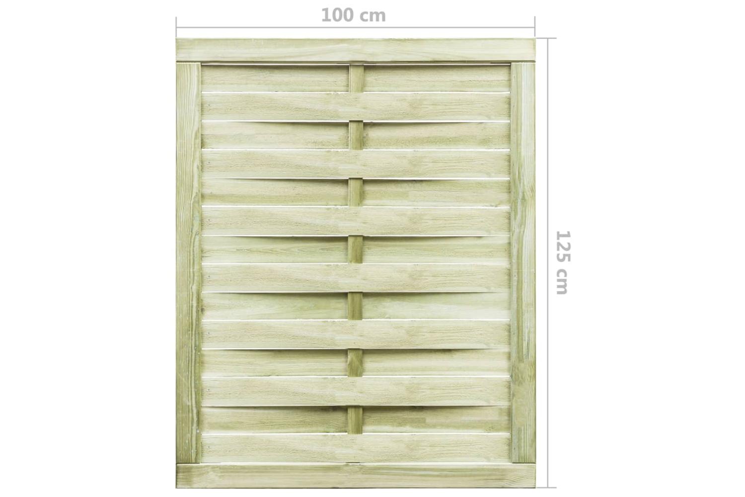vidaXL 45310 Garden Gate Impregnated Pinewood 100x125cm Green-4