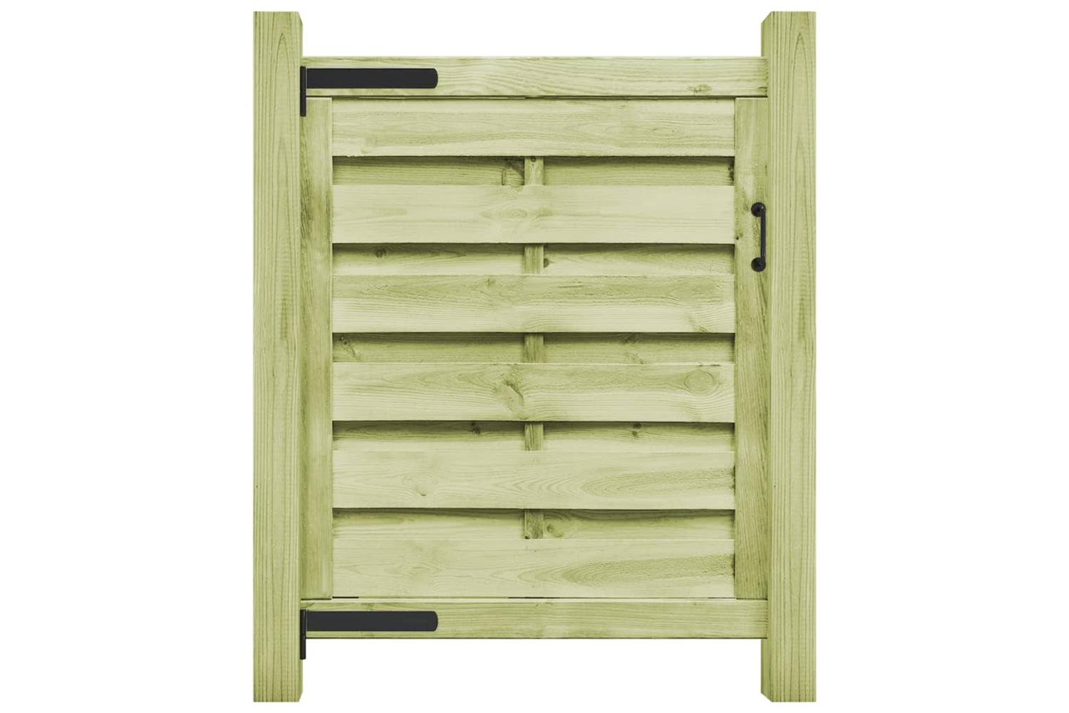 vidaXL 45315 Garden Gate Impregnated Pinewood 100x100cm Green-2