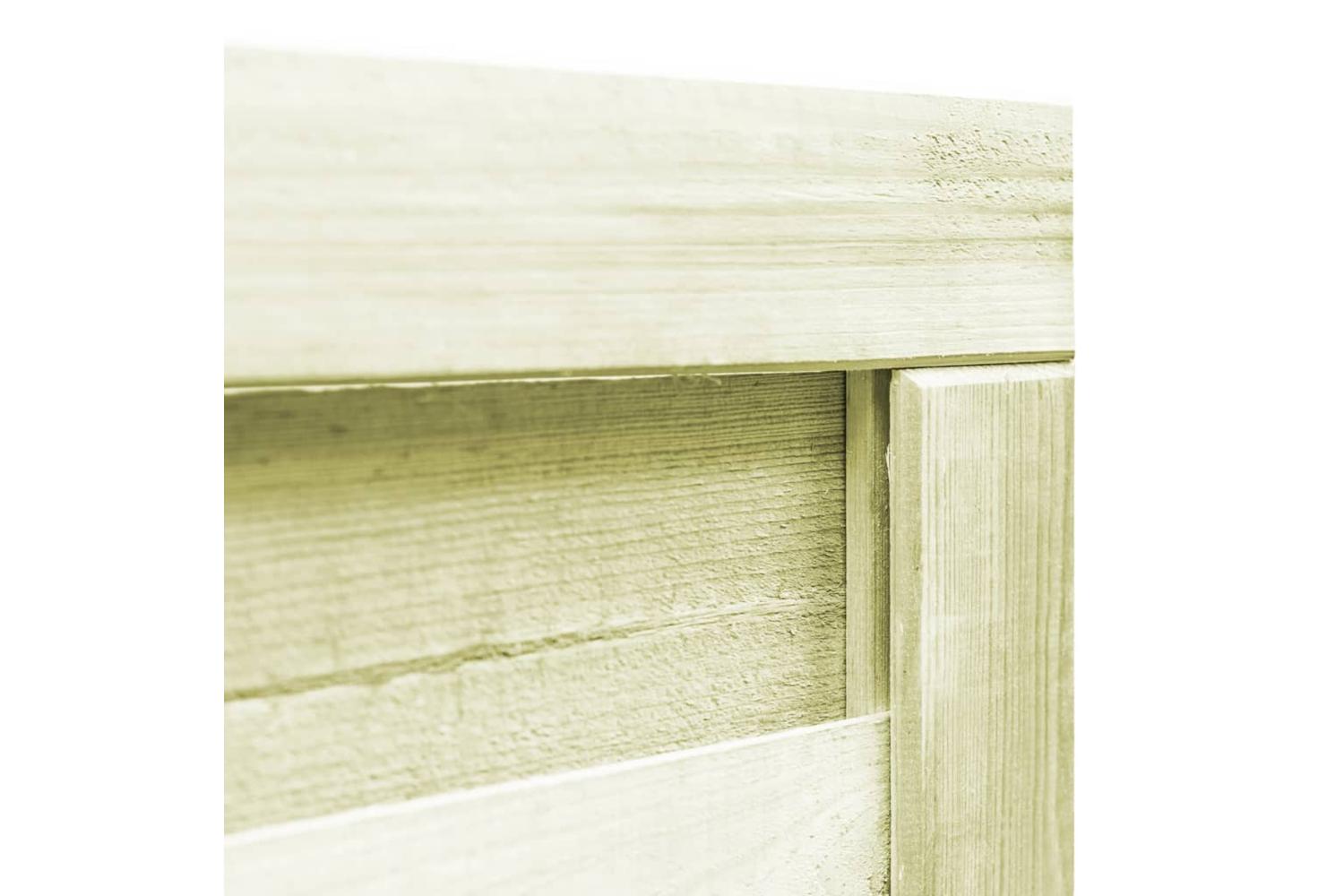 vidaXL 45315 Garden Gate Impregnated Pinewood 100x100cm Green-4
