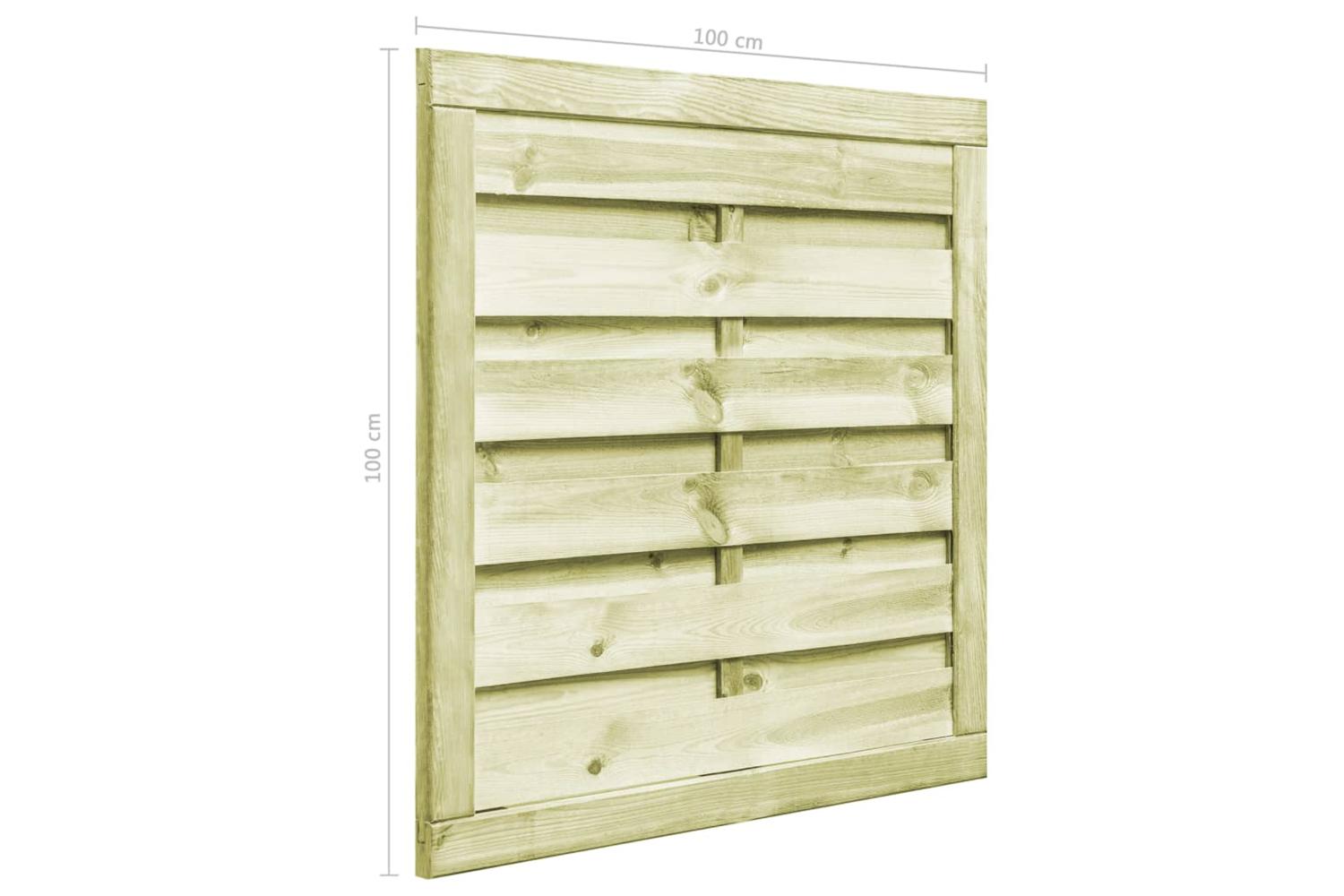 vidaXL 45315 Garden Gate Impregnated Pinewood 100x100cm Green-6