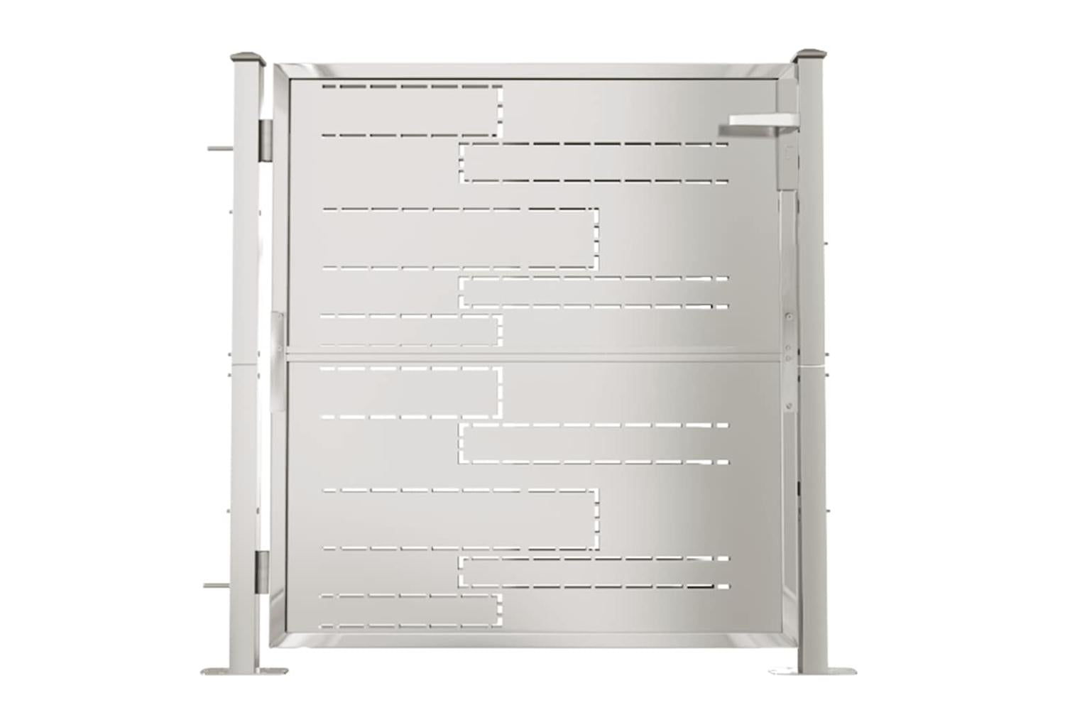 Vidaxl Garden Gate 100x100 Cm Stainless Steel