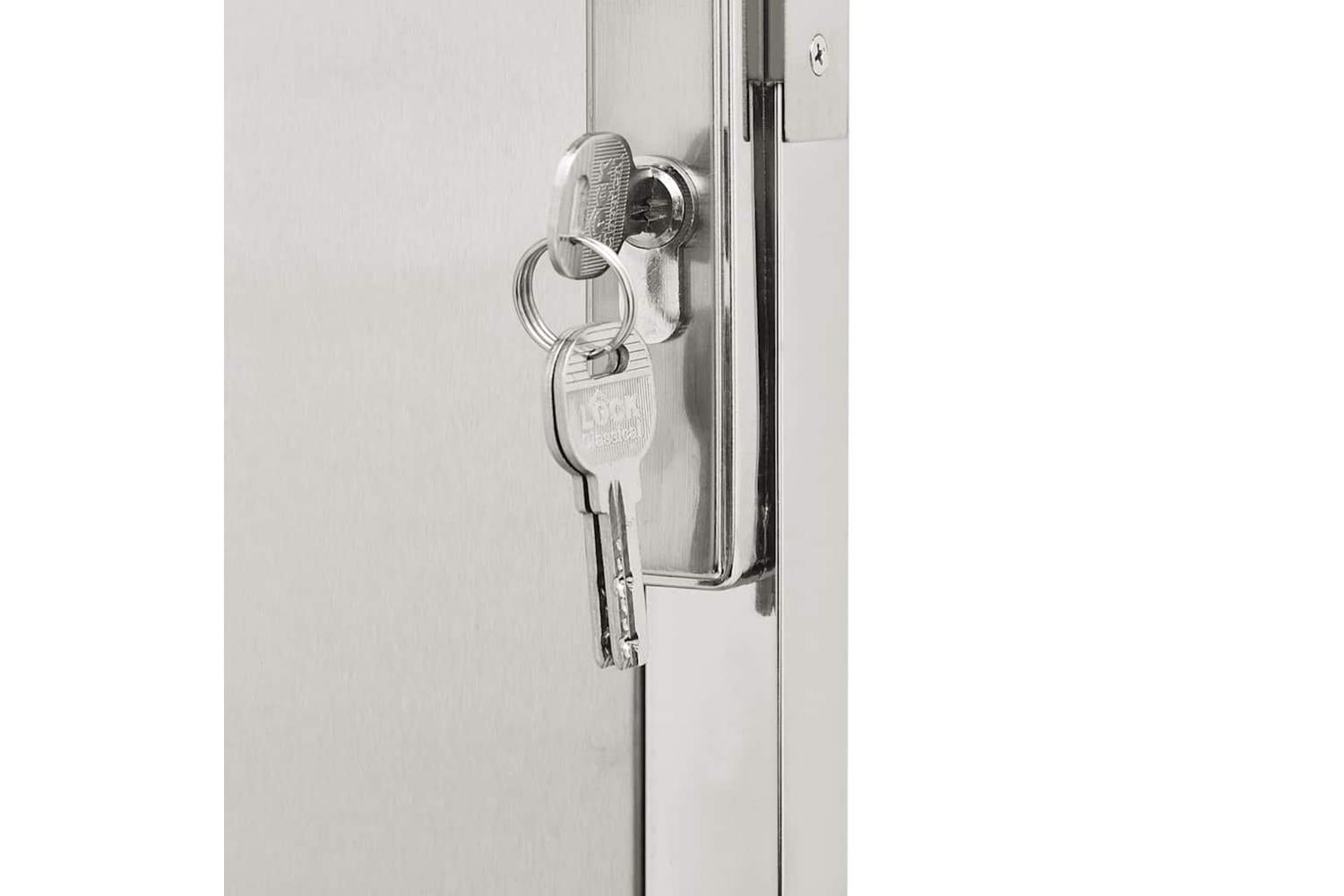 Vidaxl Garden Gate 100x100 Cm Stainless Steel-6