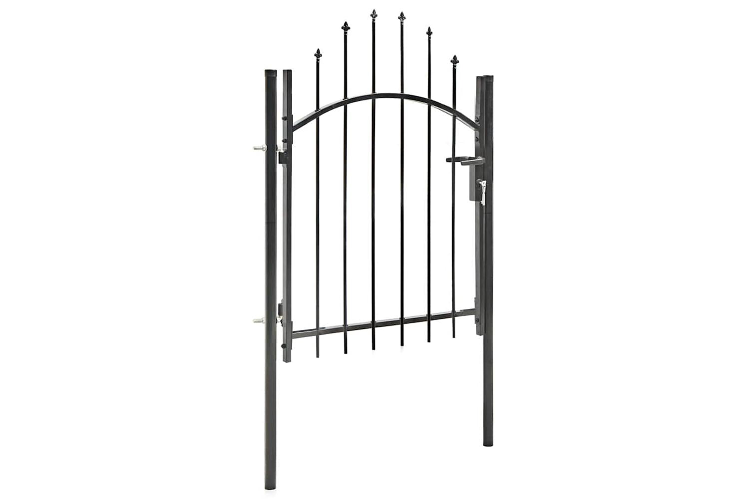 Vidaxl 143058 Garden Gate Steel 1x1.5 M Black