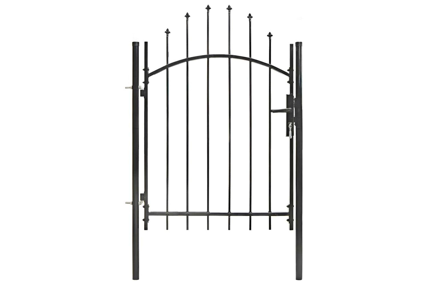 Vidaxl 143058 Garden Gate Steel 1x1.5 M Black-2