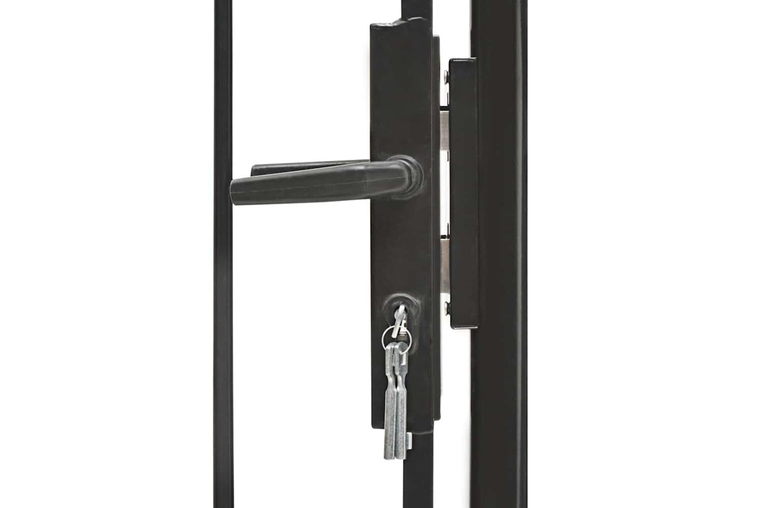 Vidaxl 143058 Garden Gate Steel 1x1.5 M Black-3