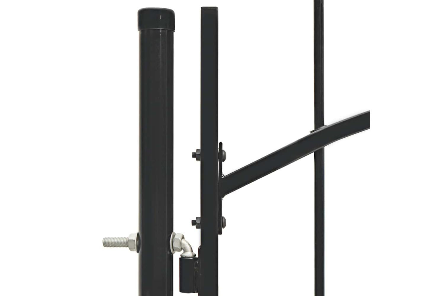 Vidaxl 143058 Garden Gate Steel 1x1.5 M Black-4