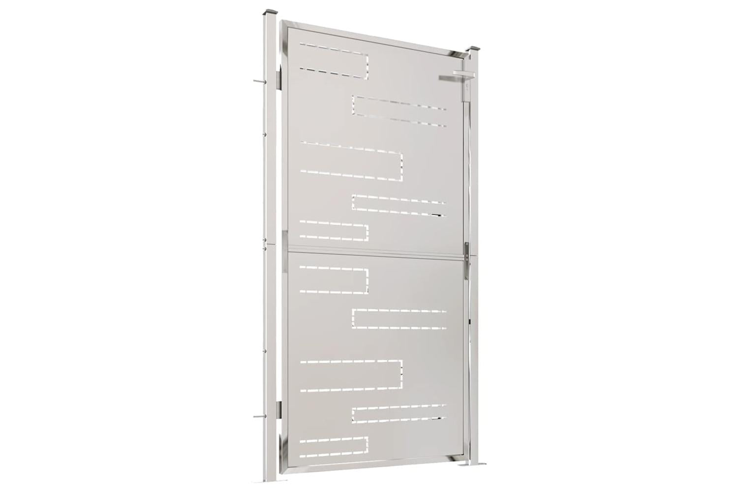 Vidaxl Garden Gate 100x180 Cm Stainless Steel-3