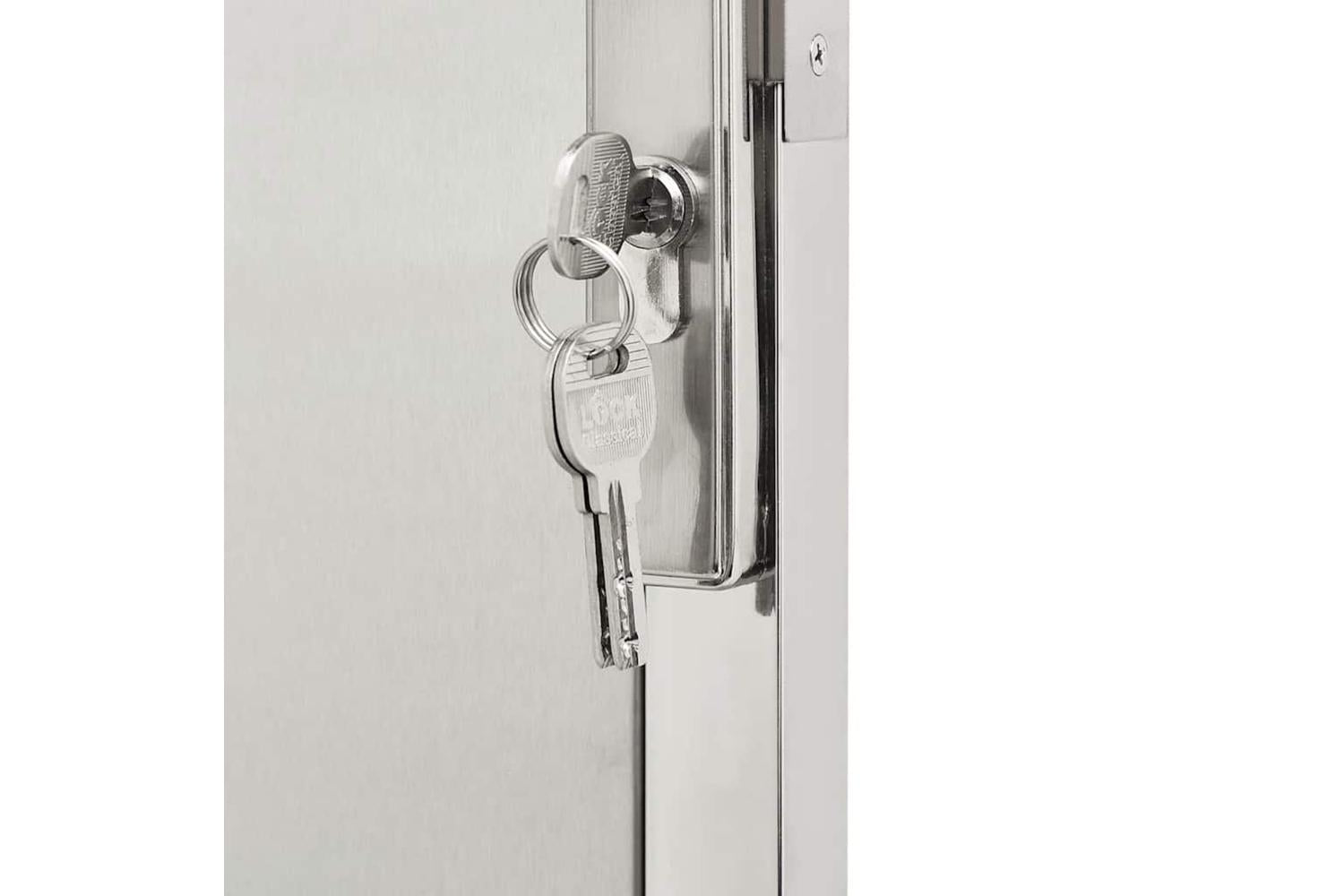 Vidaxl Garden Gate 100x180 Cm Stainless Steel-6