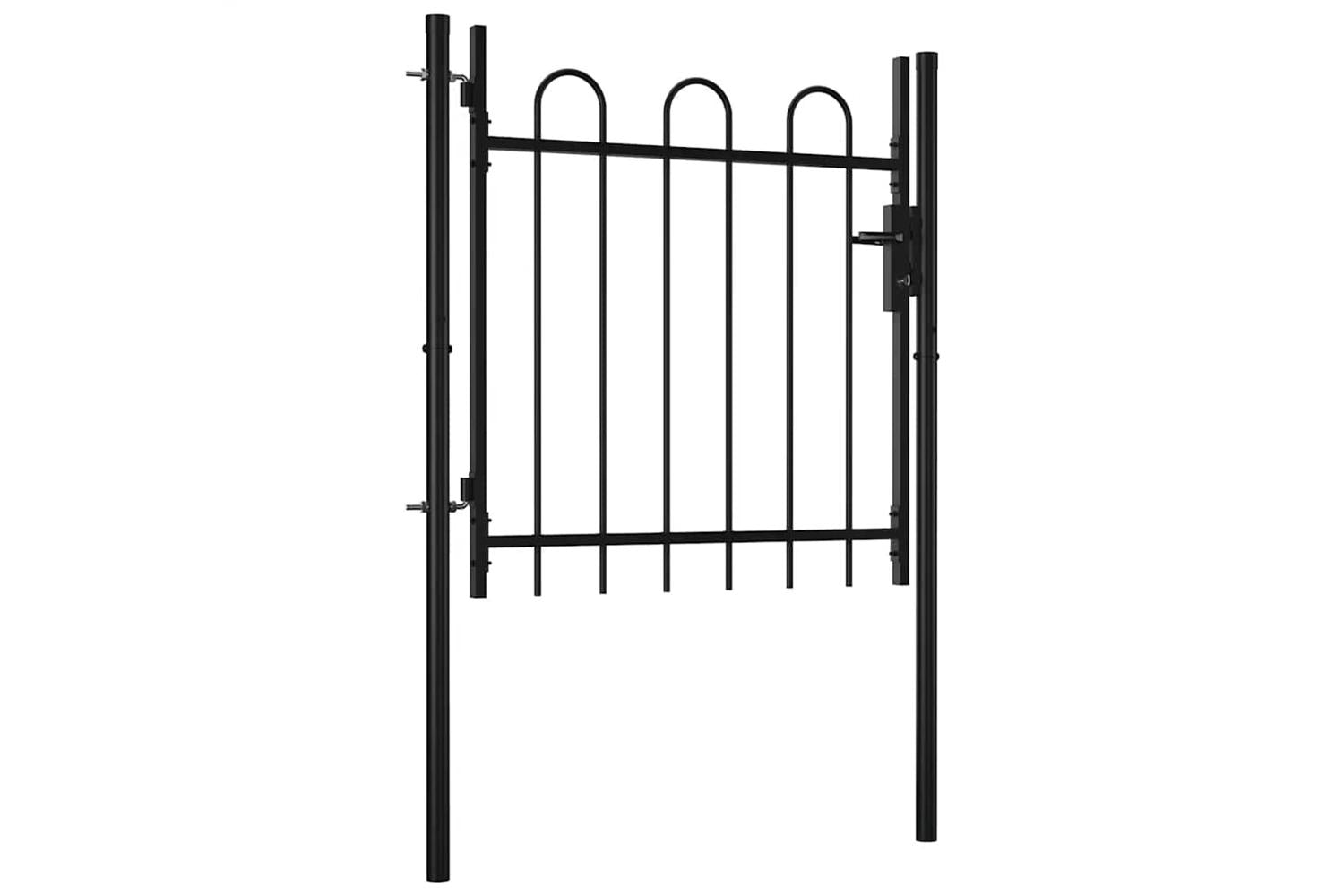 vidaXL 144361 Single Door Fence Gate With Hoop Top 100 X 75cm