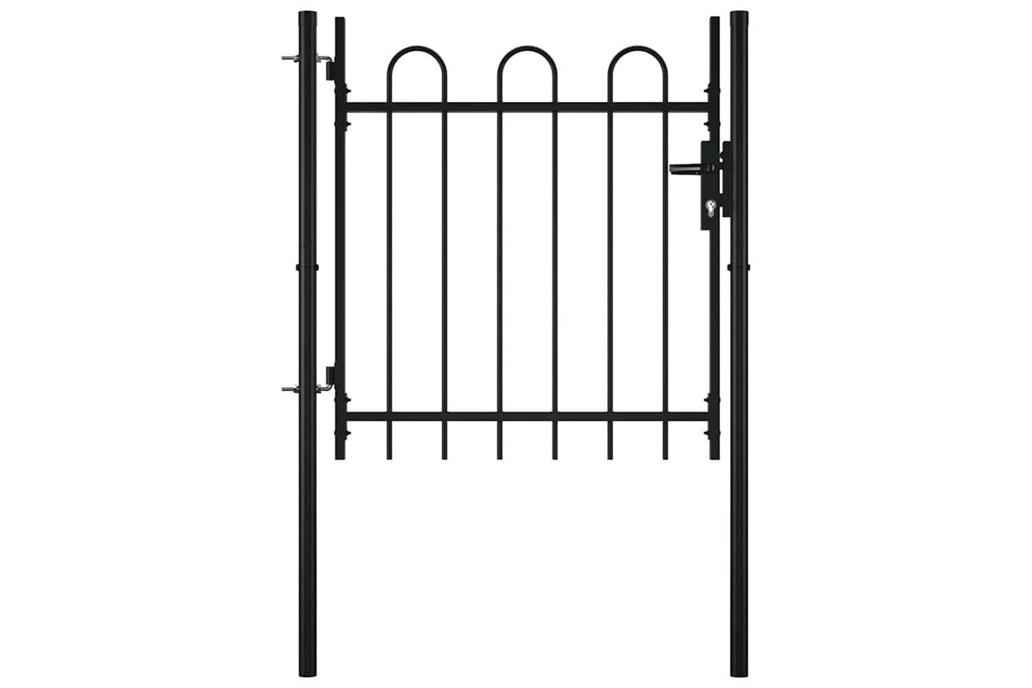 vidaXL 144361 Single Door Fence Gate With Hoop Top 100 X 75cm-3
