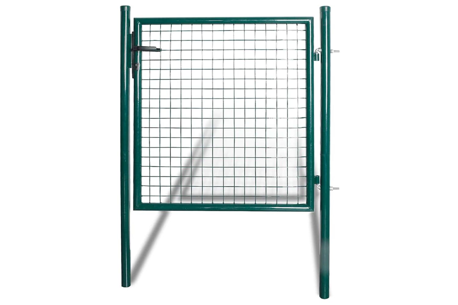 Vidaxl 142030 Single Door Fence Gate Powder-coated Steel