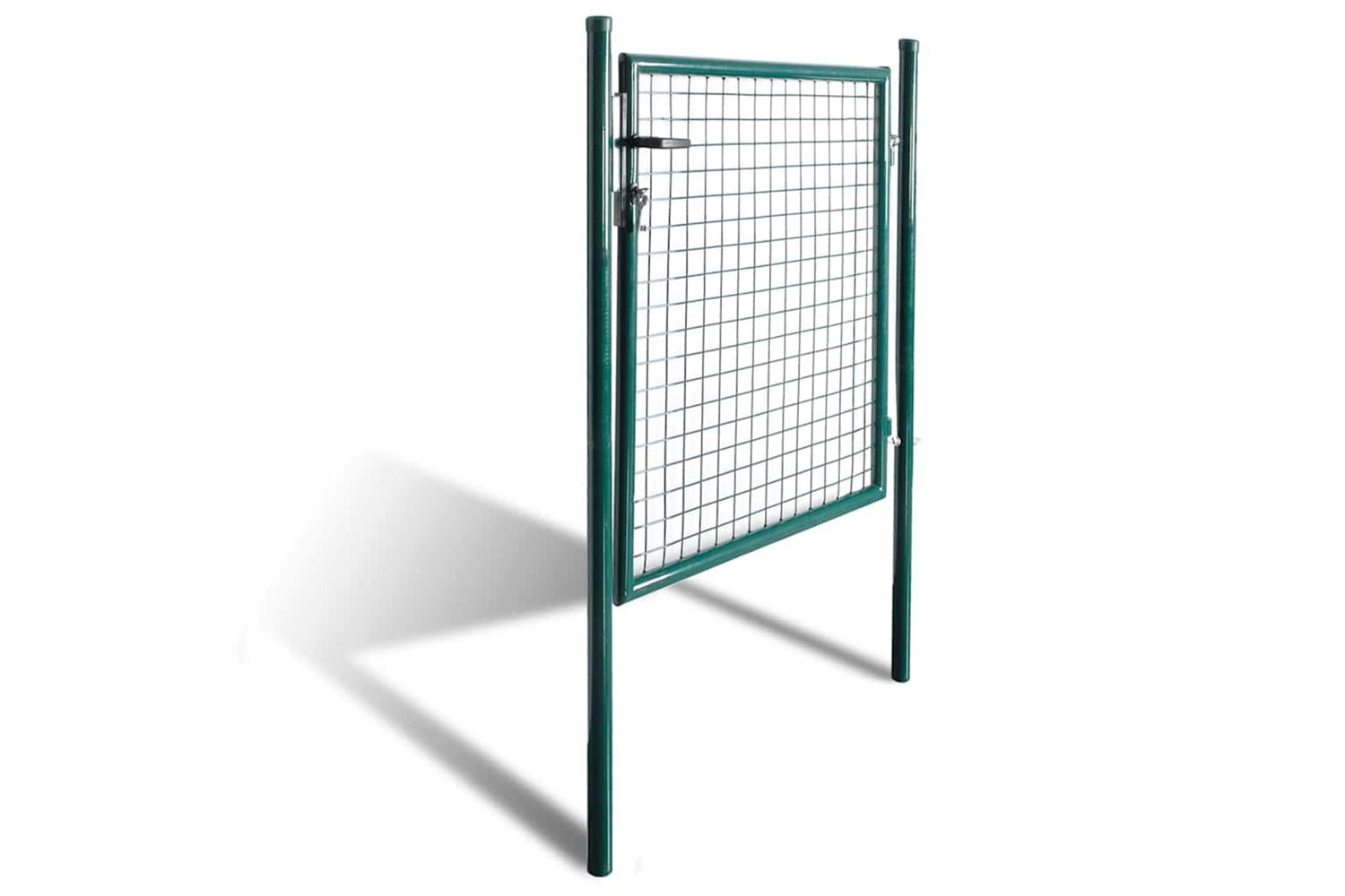 Vidaxl 142030 Single Door Fence Gate Powder-coated Steel-3
