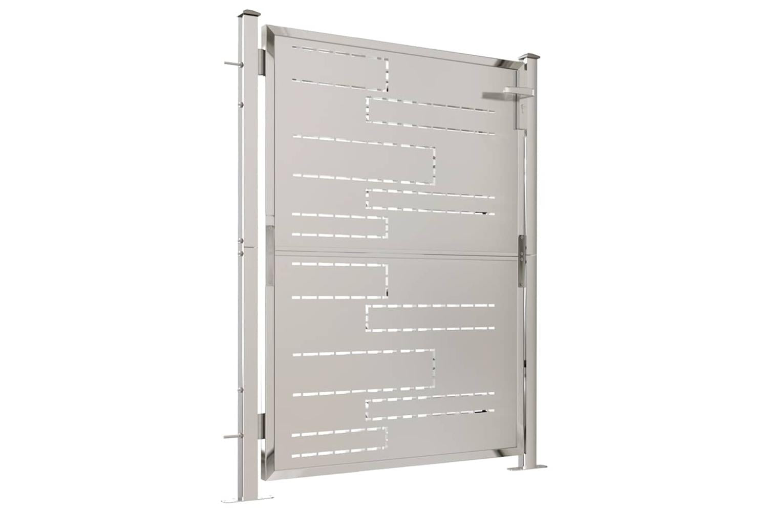 Vidaxl Garden Gate 100x125 Cm Stainless Steel-3