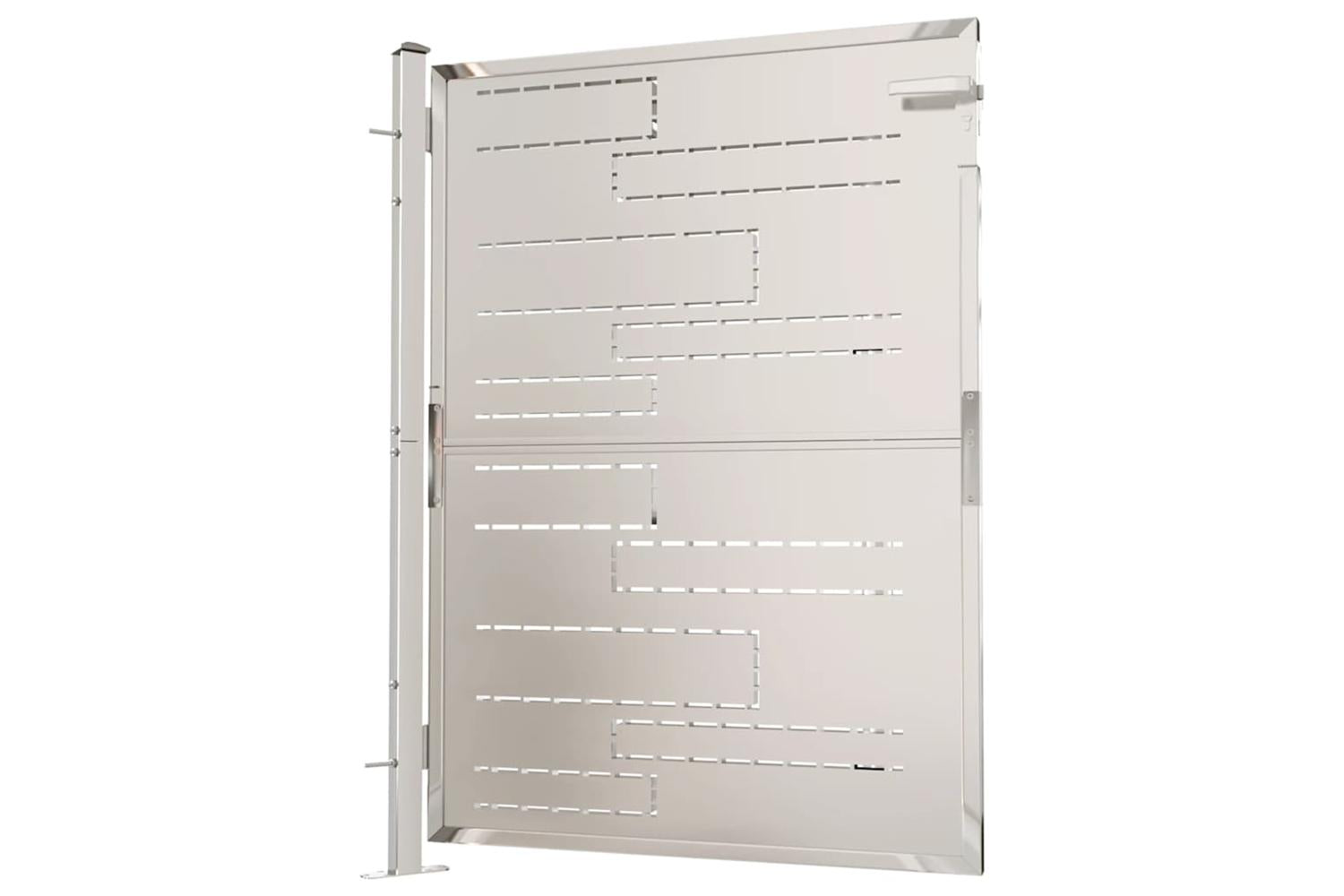 Vidaxl Garden Gate 100x125 Cm Stainless Steel-4